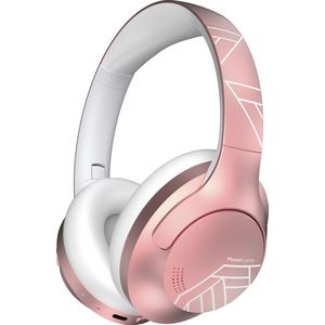 PowerLocus P3 - Bluetooth Koptelefoon – Draadloos – Over-ear – incl. Premium Case – 50 uur batterijduur – Microfoon - Rose Gold
