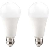 Kobi - LED Lamp - E27 - 18W - 2000lm - 3000K - Standaardvorm - 2 stuks