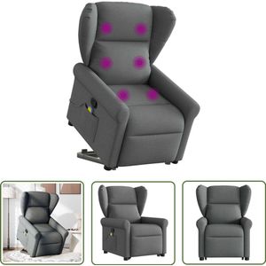 vidaXL Draaihoek Sleutel - Dynamische Sleutel - Sta-op-massagestoel verstelbaar stof donkergrijs - Gereedschapset - Mechanica Tools - Monteursgereedschap