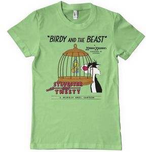 Looney Tunes T-Shirt Birdy And The Beast T-Shirt WB-1-LT013-H94-9 MintGreen-S