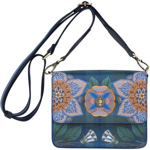 Pip Studio Fenna Cross Body - Flores Felices Schoudertas - Donkerblauw - 19x6x16cm