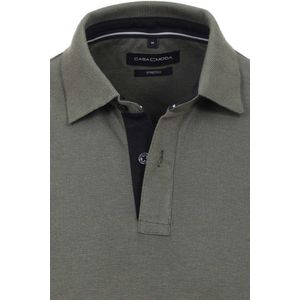 Casa Moda - Polo Stretch Donkergroen - Regular-fit - Heren Poloshirt Maat XL