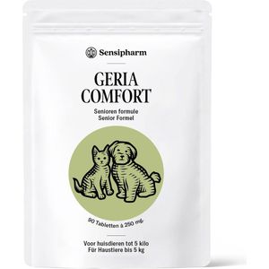 Sensipharm Geria Comfort voor Kat, Hondje, Cavia, Konijn - Voedingssupplement bij Ouderdom / Senioren - 90 Tabletten à 250 mg