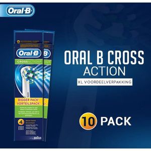 Goedkope Originele 10-Pack Oral B Cross Action Opzetborstels Opzetstukjes | Aanbieding Voordeelverpakking | 10 Opzetborstels