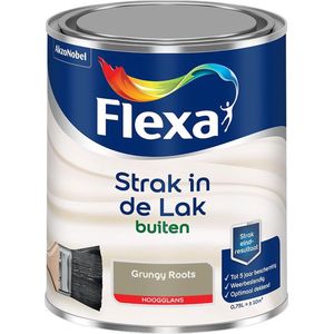 Flexa Strak in de Lak - Buitenlak - Hoogglans - Grungy Roots - 750 ml