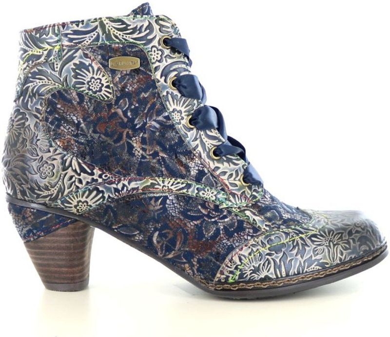 Laura Vita - Alcizeeo 01 SL886-1-BS2 - Veterboot - Blauw Bruin Combi