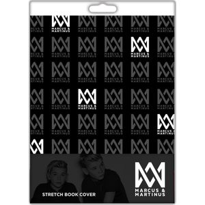 marcus en martinus logo stretch book cover - stretch boeken kaft papier - rekbare boekenkaft