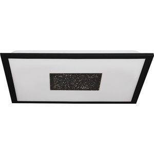 EGLO Marmorata Plafondlamp - LED - 44,5 cm - Zwart/Wit