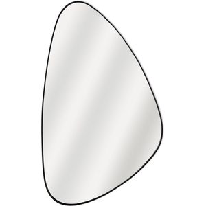 INSPIRE - wandspiegel - spiegel ovale OGIVE - 50 x 30 cm - zwart - metaal