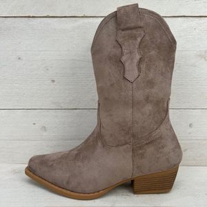 Basic suèdine cowboylaarzen taupe Taupe / 36