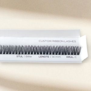 Ribbon Fast Lashes | Medium Volume | Stijl Billie | Fast Lash Segment | 14 mm | DIY Wimperextensions | Nepwimpers | Wimperplukjes