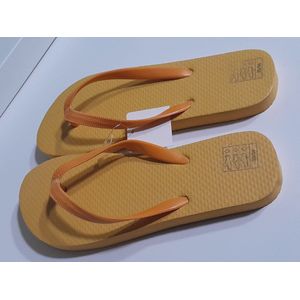 Kinder teenslippers - badslippers geel - voor jongens en meisjes maat 33/34