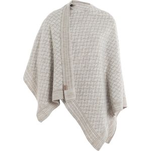 Knit Factory Dusk Omslagvest - Iced Clay/Beige - One Size