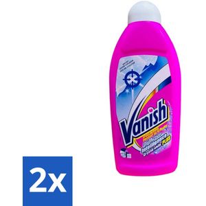 Vanish Gordijnen - Kristalwit - Wasmiddel - Zonder Chloor - Witte Was - 500 ml - Voordeelverpakking - 2 stuks