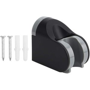 ABS Matt Black Shower Stand - Adjustable Hand Spray Holder with Movable Bracket Home Bathroom Accessories .