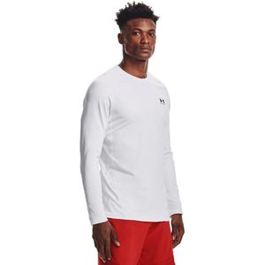Under Armour - CG Armour Fitted - Functioneel Herenhemd - Zwart - Materiaal: Dubbellaags Weefsel