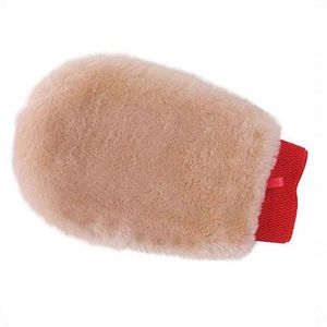 100% Lamswol Handschoenen - Natuurlijke Schapenvacht, Zacht en Krasbestendig voor Auto, Glas, Huis en Kantoorreiniging - Roze Zonder Vinger