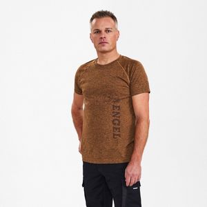 Engel X-treme naadloos T-shirt 9060-155 - Orange Melange - S/M