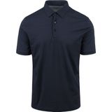 Desoto - Poloshirt Navy Print - Slim-fit - Heren Poloshirt Maat S