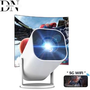 Deniva - Beamer - Projector - Slimme Miniprojector - Projector 4k - Mini beamer - 720P - Android 12, WiFi6 & Bluetooth 5.0