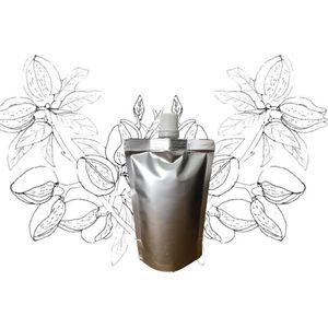 Amandelolie - Navulling 200ml pouch met schenkmond - plasticvrij verpakt - vegan - dierproefvrij en zonder chemische toevoegingen - amandel huidolie