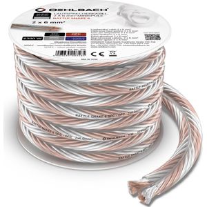 Oehlbach - Rattle Snake 6 4 M - Luidsprekerkabel - Zwart - Kunststof