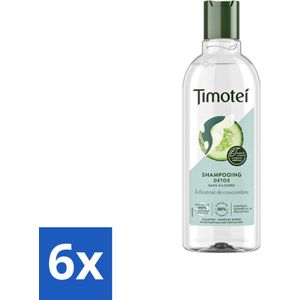 Timotei - Shampoo - Detox - Komkommerextract - 300ml - Voordeelverpakking - 6 stuks