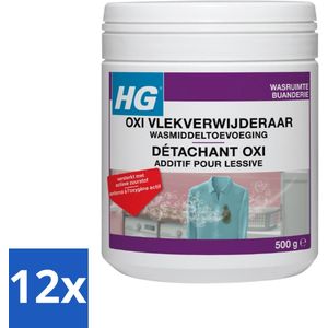 HG OXI Vlekverwijderaar Wasmiddeltoevoeging 500 gr - Voordeelverpakking - 12 stuks