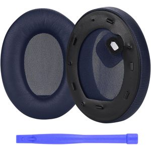 MMOBIEL Oorkussens voor Sony WH-1000XM4 Noise Cancelling Hoofdtelefoon - Memory Foam en Protein PU Koptelefoon Oorkussens - Noise Isolation Hoofdtelefoon Earpads – Blauw