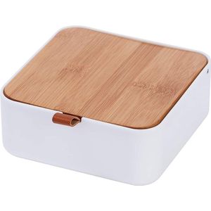 Wenko Organizer Bovisa 14 X 5,5 X 14 Cm Wit/naturel