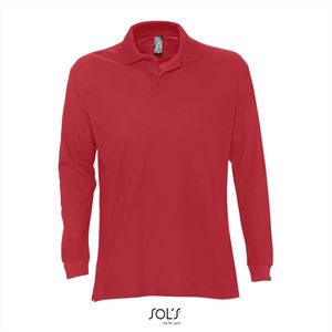 SOL'S Long Sleeve Polo Star L539 - Red - M