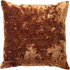 Dutch Decor AMBER - Kussenhoes 45x45 cm - Brown Patina - bruin - met rits - zonder binnenkussen