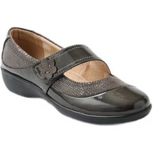 Ballerina's met brede wijdte en klittenbandsluiting