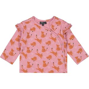 4PRESIDENT Newborn T-shirt - Leopard AOP - Maat 50 - Baby T-shirts - Newborn kleding