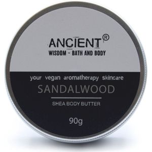 Vegan Aromatherapie Shea Butter Sandelhout - Body Butter - 90 gram - Plantaardige Lichaamsboter