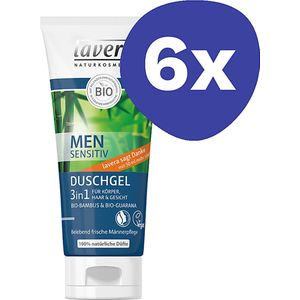 Lavera Men Sensitiv 3 in 1 Douche-Shampoo (6x 200ml)