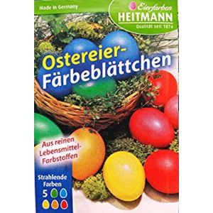 Eierverf tabletten 5 kleuren in zakje - Ei kleuren - Pasen - Paaseiverf - Ei verf - Ei kleuren -