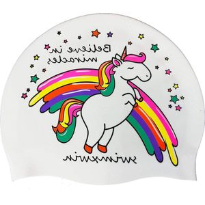 Zwemmuts Siliconen Muts Belive in Miracle - Comfortabel en Blijft Goed Zitten - Italiaans Design en Stijl