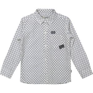 Rumbl Royal - Hemd - Print - Wit/Navy - Maat 128