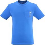 Millet - Cdg Chamonix Poc - T-shirt - Blauw - Korte Mouwen - 100% Biologisch Katoen