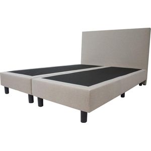 Boxspring Basic  2-persoons 140x200 cm Beige stof