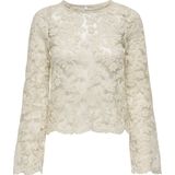 Only - Onlanja Lace Top - T-shirt - Birch - Dames