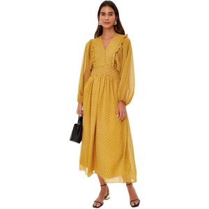 Trendyol Rode Chiffon Gevoerde Geweven Jurk Met Minimaal Patroon Tctss24Eb00035