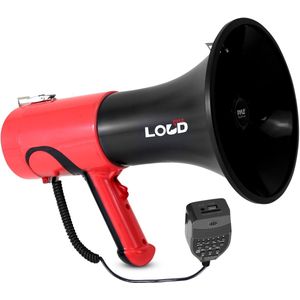 Pyle Draagbare Megafoon met Bluetooth – 100W Bullhorn Luidspreker met Sirene, Stemvervormer, Instelbaar Volume en Bereik tot 1350 m – Ideaal voor Buitenactiviteiten & Veiligheidsoefeningen