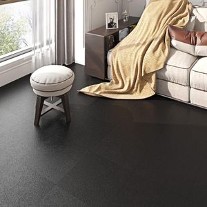 Vloertegels Zwart Mat Zelfklevend - 30 x 30 cm - PVC - Waterdicht - Keuken Badkamer