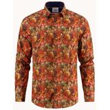 A Fish Named Fred - Overhemd - Oranje - Geprint - Katoen