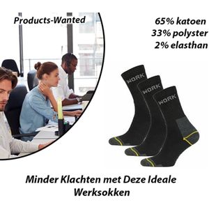 6 Paar - Minder Klachten met Deze Ideale Werksokken – Maat 46-47