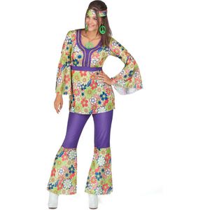 LUCIDA - Bloemen hippie outfit voor dames - One Size