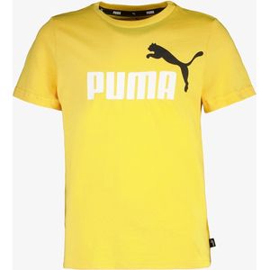 Puma ESS+ Col 2 Logo kinder T-shirt geel - Maat 152