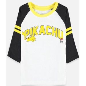 Pokémon Kids - Pikachu 025 Jongens & meisjes Longsleeve - zwart/wit - 134/140